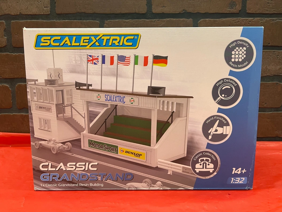 Scalextric C8190 Slot Car Classic Grandstand Resin Building 1 32 in Box NEW