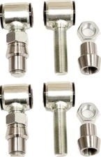 2 Pair 4 Link Bar Rod End 2" Wide LH & RH 3/4" Thread Bushings 5/8" thru bolt