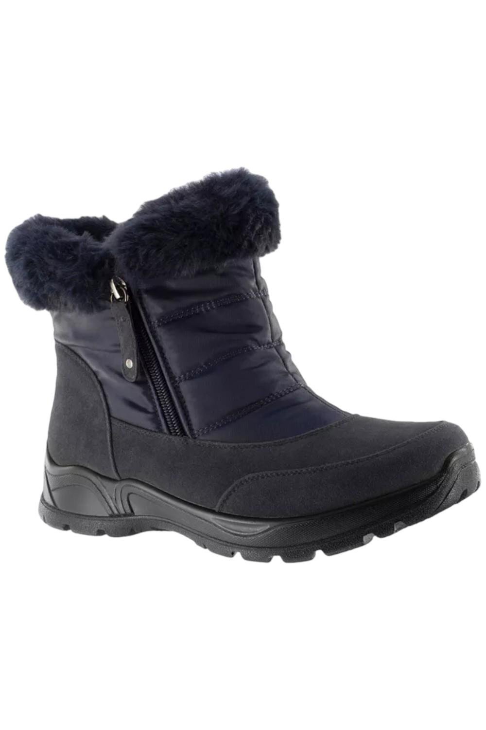 Легкие уличные Морозные непромокаемые ботинки темно-синего цвета 6190₽