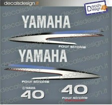 Adesivi calandra motore marino fuoribordo Yamaha 40 cv F40 four stroke iniezione