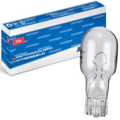 10x W16W XENOHYPE Premium W2.1x9.5d T15 12 V 16 Watt Glassockellampe