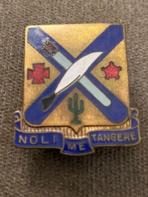 Second First Army Pin US Army Pin 2nd Infantry Regiment Unit Crest Screw Back Stamped GEMSCO ...