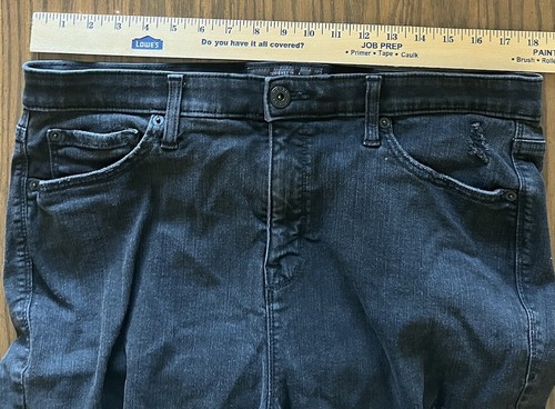 Torrid Premium Jeans Womens 18R Black Denim Sky High Skinny Crop Distressed - Picture 10 of 12