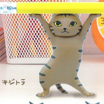 Cat Pen Holder Cat Figure Qualia Gashapon Kigitora Japan limited Unopened