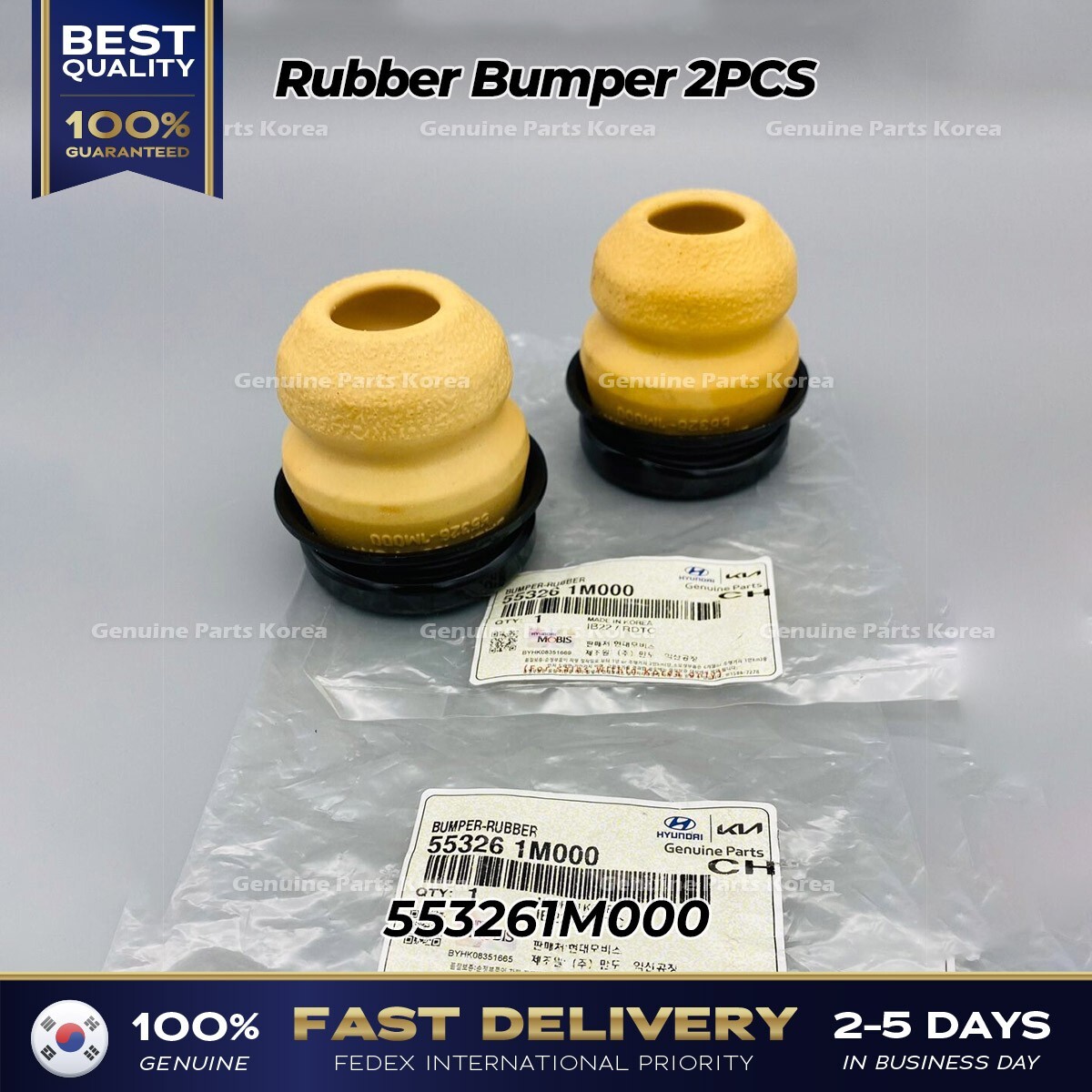 ⭐Genuine⭐ Rubber Bumper 2PCS 553261M000 for Hyundai Accnet Kia