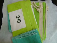 Quality Oversize Stripe Beach Towel and Shoulder Bag Set