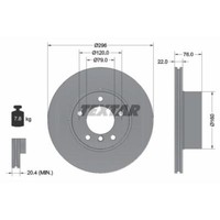 Textar 2X Bremsscheibe Vorne Ø296 Mm InnenbelüFtet FüR BMW 5Er E39 523I 520I