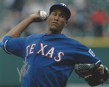 ALEXI OGANDO AUTOGRAPH SIGNED 8X10 PHOTO TEXAS RANGERS COA