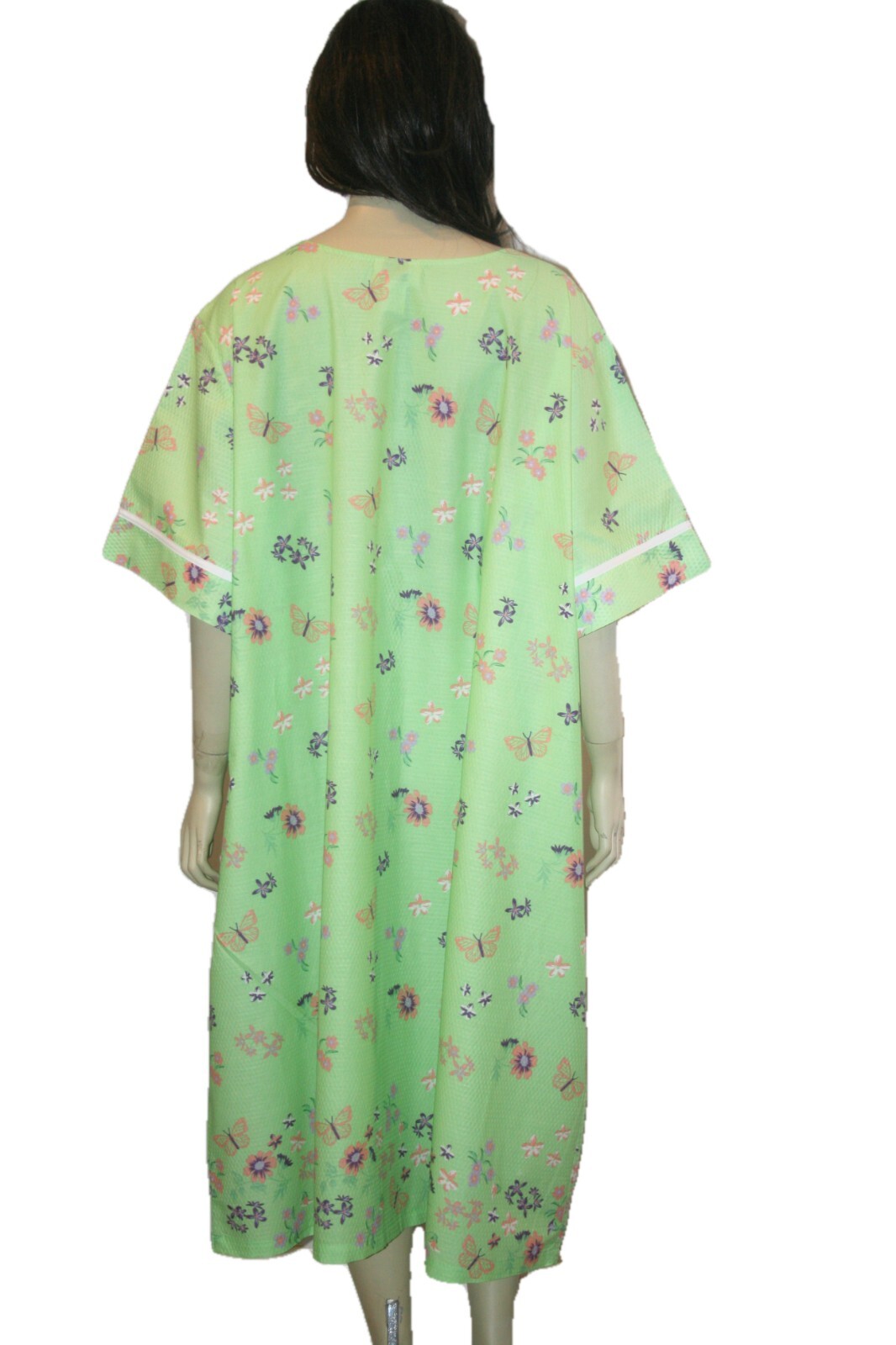 Womens Plus Size Duster House Dress Snap Buttons 5X eBay