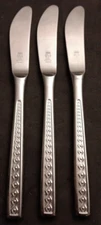 Lot Of 3 Furst Besteck Rostfrei Stainless Diamond Eye Dinner Knife Flatware Lot
