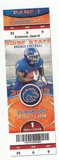 2012 BOISE STATE BRONCOS VS MIAMI OHIO TICKET STUB 9/15/12