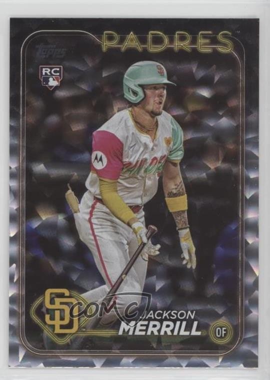 2024 Topps Update Silver Crackle Foilboard Jackson Merrill #US210 0tx