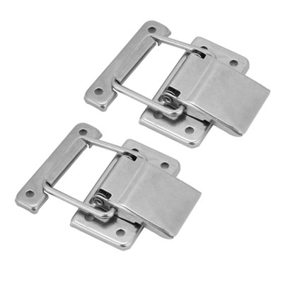 2pcs Edelstahl Hardware Schrank Fall Spring Loaded Latch Catch Toggle Hasp AK