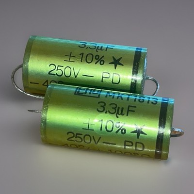 2 Stück - matched Pair - 3,3uF 250V - MKT1813 ERO Roederstein Vintage Audio NOS