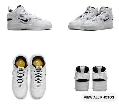 Size 10.5 - Nike Air Force 1 React Mid 40th Anniversary - White