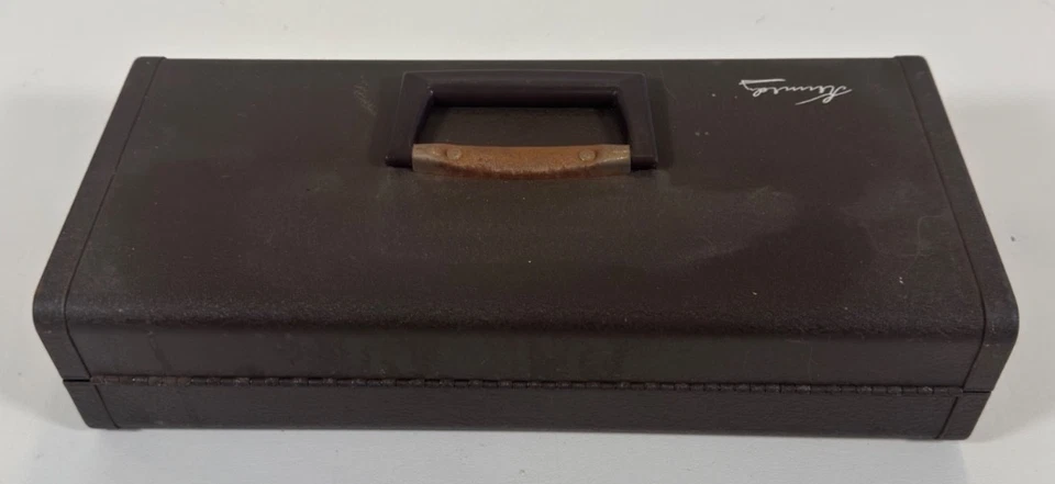 Vintage Kennedy L-16-326158 Brown Wrinkle Finish Machinist Tool Box 16"x7"x3.5" - Image 2 of 4