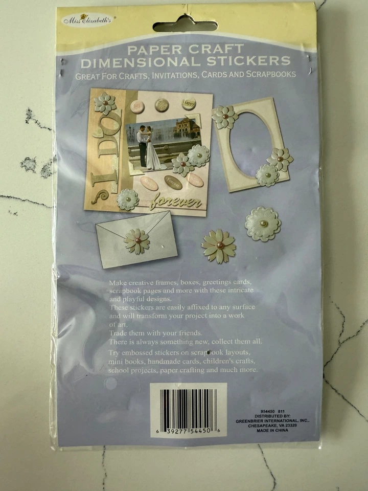 Miss Elizabeth's Papel Artesanía 3D Dimensional Adhesivo Flores Con Centro Bronceado Foto 4 de 4