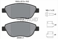 Bremsbelagsatz Scheibenbremse Pagid T1704N FüR Opel Corsa S07 Cdti L08 L68 Fiat