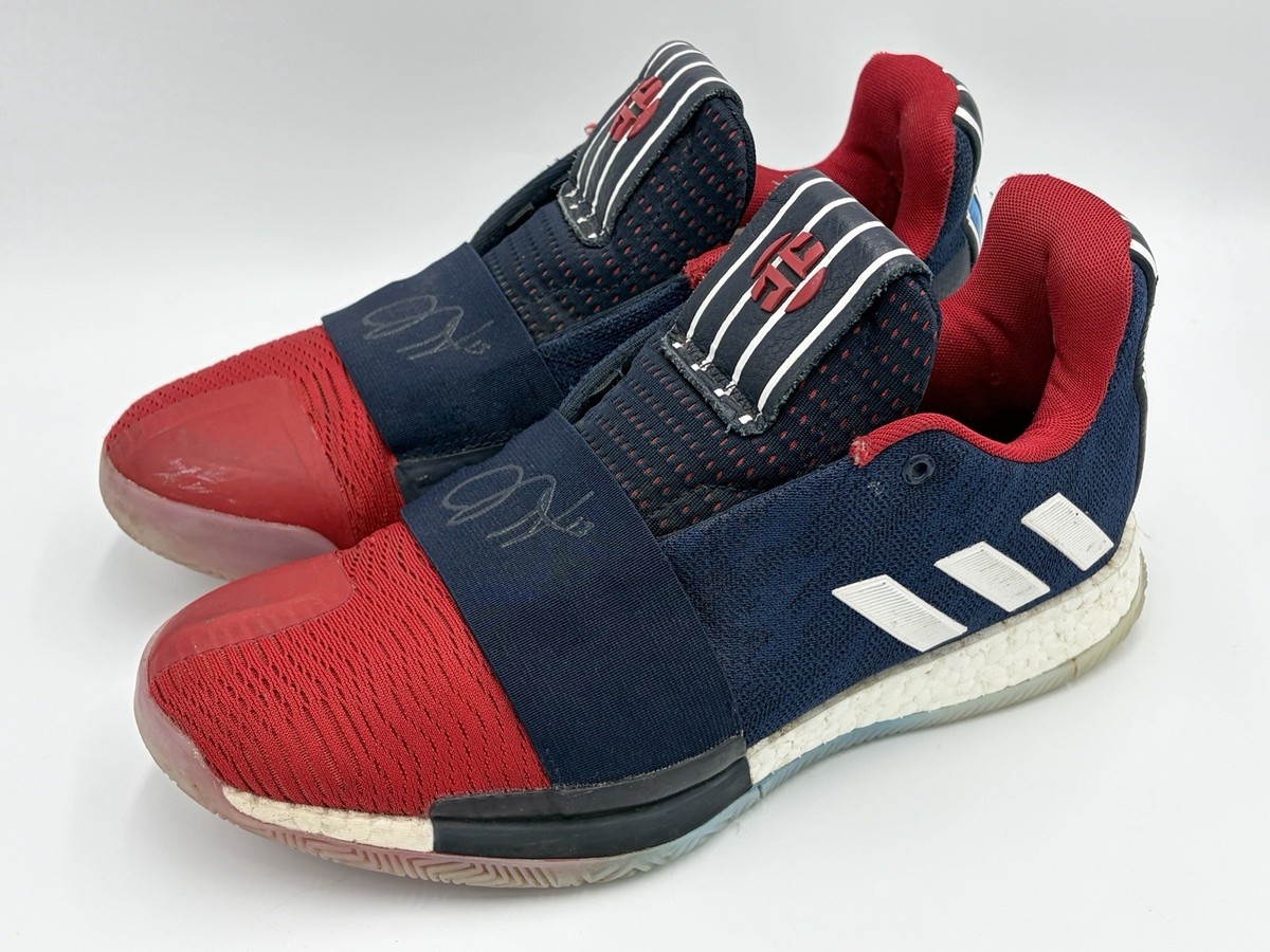 Adidas Harden Vol. 3 Rockets 90s Size 8 Red White Blue Shark | eBay