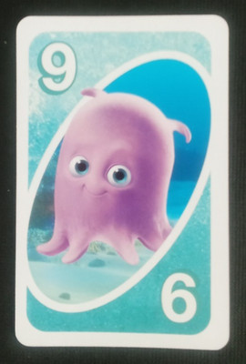 2016 Mattel UNO Card Disney Finding Dory Blue Pearl #9