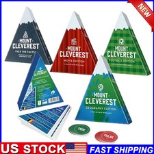 Mount Cleverest Original Edition Family Party Card Trivia Game for Birthday Gift