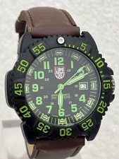 LUMINOX 3050/3950 Quartz Watch Green Dial 34mm Working Men’s Model