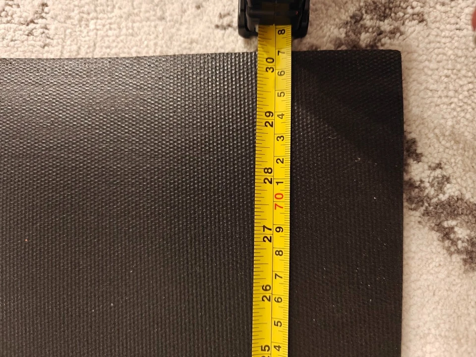 72 x 30" Inches Rubber Exercise Mat, Treadmill or Weight Equipment, Used - Image 4 of 4