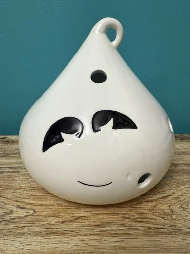 Yankee Candle Co Ceramic Candle Holder Halloween Ghost Jack-O-Lantern RETIRED - product listing photo