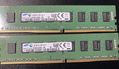 Two Samsung 4GB DDR4-2133 Desktop RAM PC4-2133P 1Rx8 UDIMM