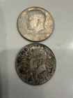 Lot of 2 - 90% Silver 1964 JFK Kennedy Half Dollar Circulated US Coin