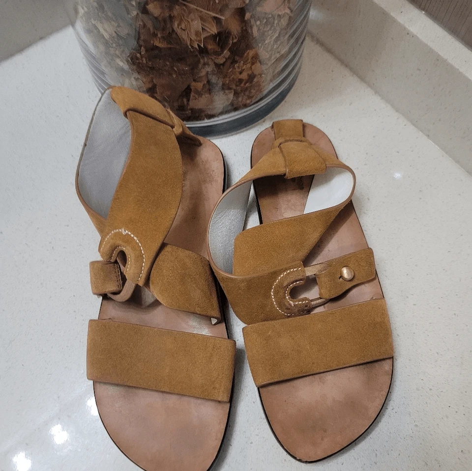 Diapositivas de gamuza Rag & Bone August marrón talla 39,5 Foto 2 de 4