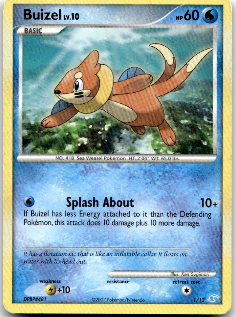Buizel 1/12 Common DP Trainer Kit: Manaphy & Lucario Pokemon Heavily Played