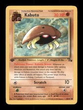 Kabuto Common 1st Edition Fossil 50/62 LP on eBay
