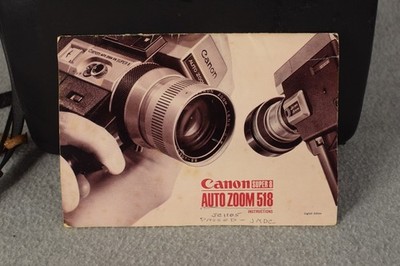 Canon Auto Zoom 518 Super 8 Movie Video Film Camera w/ Case New