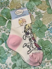 Vintage Y2k Precious Moments Girls Socks Size 4-6.5 Toddler Baby Socks