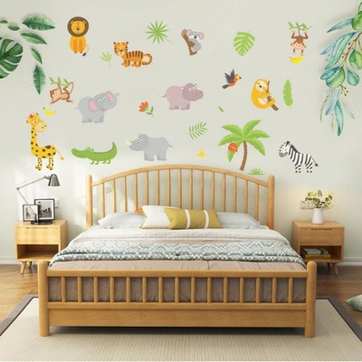 Cartoons Tiere Leuchten 3D Wandtattoos Kinderzimmer Kindergarten Wand Aufkleber