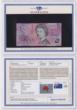 5 Dollar Banknote Australien kassenfrisch UNC (159527)