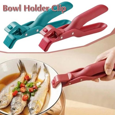 Multi-Purpose Anti-Scald Bowl Holder Clip Kitchen,Silicone Clip Tool-D M7B3