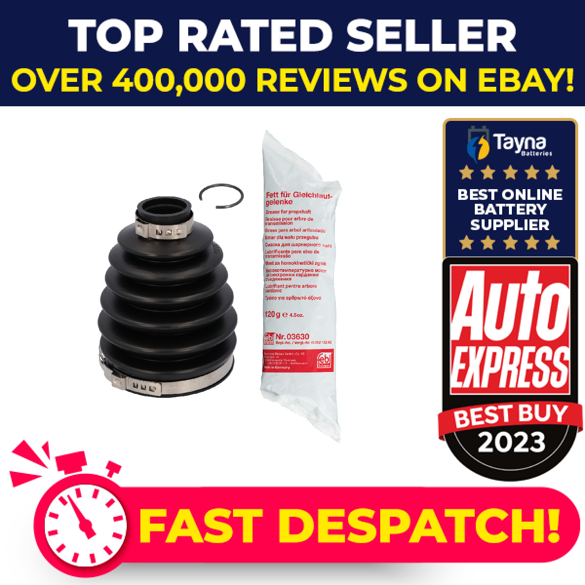 CV Joint Boot fits RENAULT CAPTUR MK2 1.3 2020 on C.V. Driveshaft Gaiter Febi