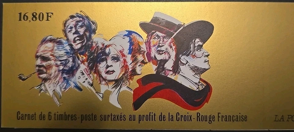 France Booklet Scott B620a Great Names In French Song 1990 VF MNH Semi-Postal - Image 4 of 4