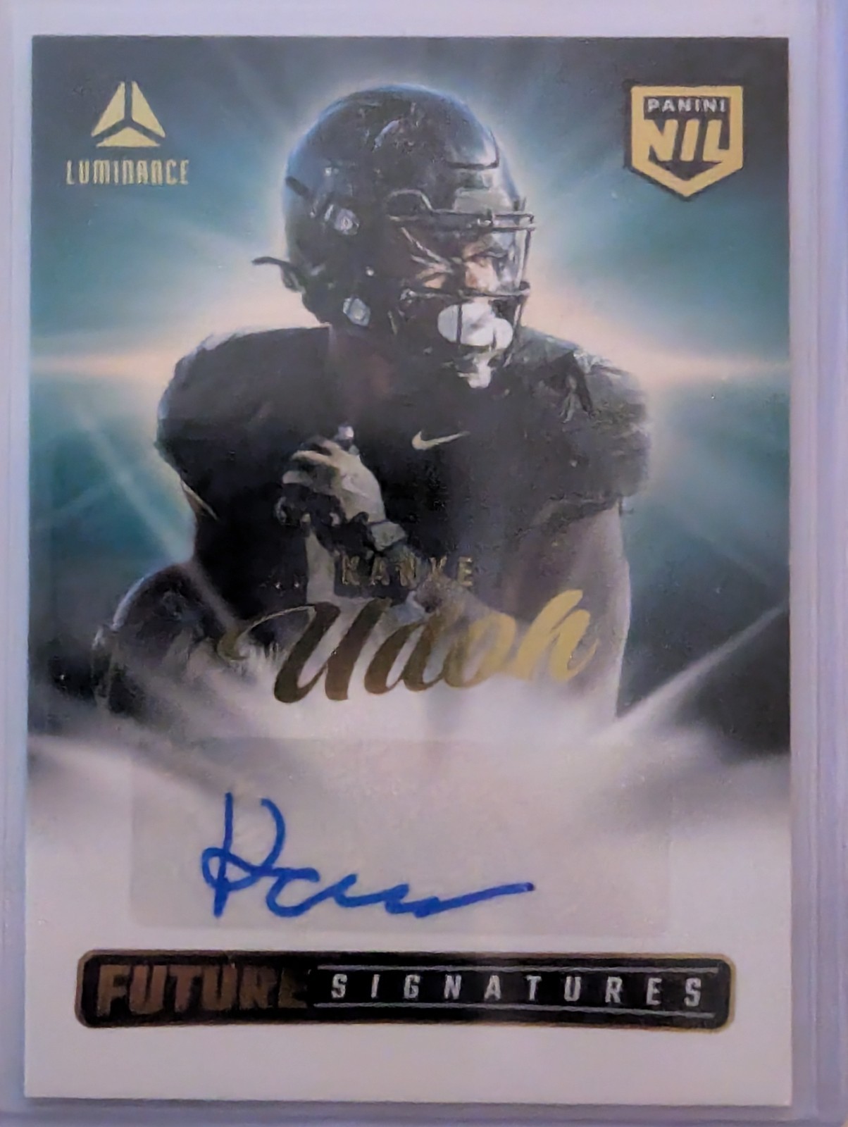 2025 Panini Luminance #NIL-KUH Kanye Udoh Future Signatures NIL
