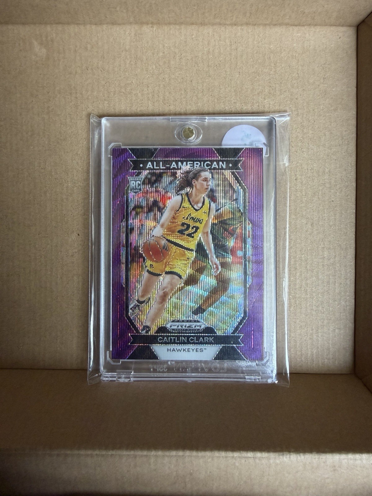 2024-25 Panini Prizm Draft  - All-American Caitlin Clark #23 Purple Wave (RC)