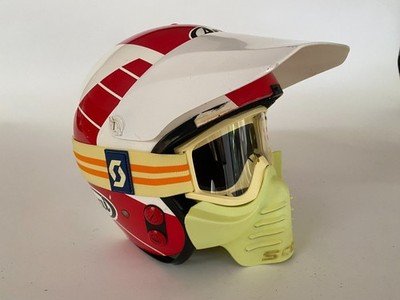 Vintage Arai MX -Pro Helmet size XXL with Scott Goggle and Face 