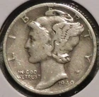 Silver Dime - Mercury - 1940-D [716]