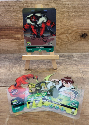 5 x Ben 10 Classic Laminkarten - Edibas Cartoon Network:- 19, 38, 45, 79 & 98