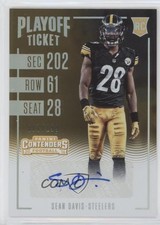 2016 Panini Contenders Playoff Ticket 7/199 Sean Davis #182 Auto i5q