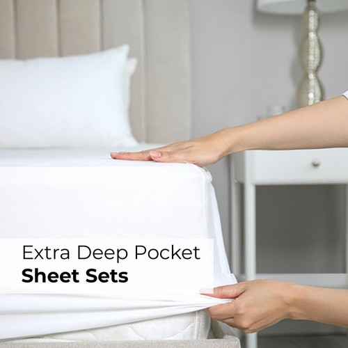 Extra Deep Pocket Full Sheets - 4 Piece Breathable & Cooling Bed Sheets - Hot... - Picture 9 of 9