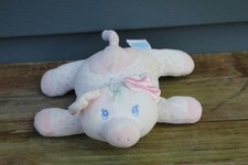 Eden My First Pink Pig Piggy Pastel Polka Dot Plush Baby Rattle Velour 7" Baby
