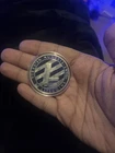 Litecoin 1 Troy Ounce .999 Fine Silver Round Coin Token, Two-Sided Design