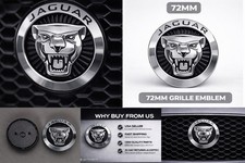 Jaguar Silver Growler Grille Emblem Badge 72mm Front Logo Xe Xf E-pace F-pace Jaguar Silver Growler Grille Emblem Badge 72mm Front Logo Xe Xf E-pace F-pace